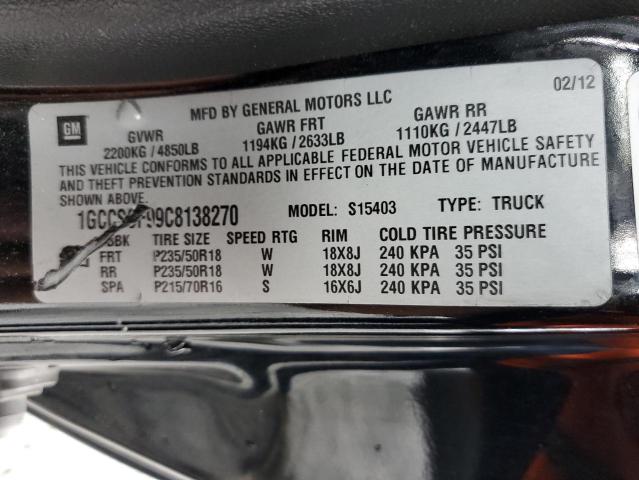 Photo 10 from auction – 2012 CHEVROLET COLORADO L with VIN 1GCCSCF99C8138270