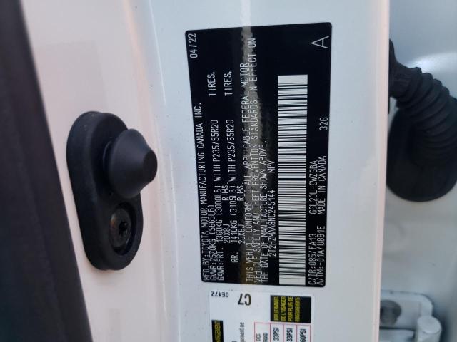 Photo 10 from auction – 2022 LEXUS RX 350 with VIN 2T2HZMAA8NC245144