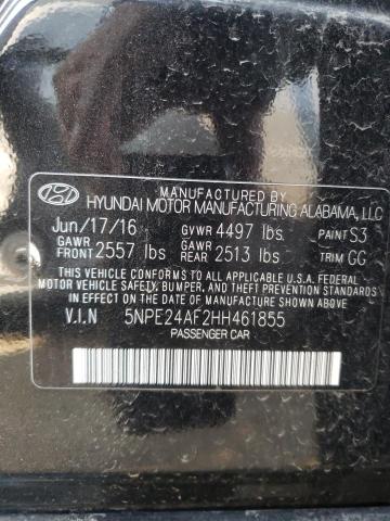 Photo 10 from auction – 2017 HYUNDAI SONATA SE with VIN 5NPE24AF2HH461855
