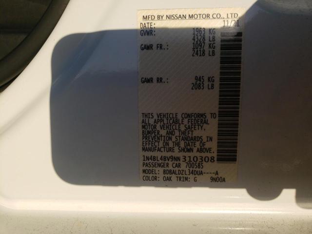 Photo 10 from auction – 2022 NISSAN ALTIMA S with VIN 1N4BL4BV9NN310308