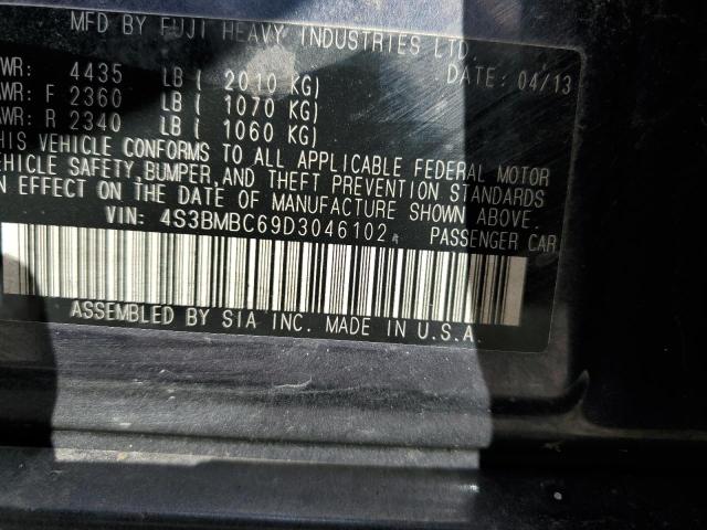 Photo 10 from auction – 2013 SUBARU LEGACY 2.5 with VIN 4S3BMBC69D3046102