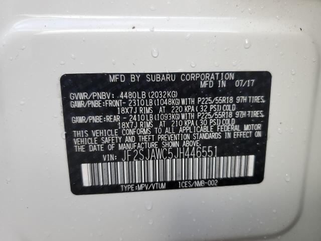 Photo 10 from auction – 2018 SUBARU FORESTER 2 with VIN JF2SJAWC5JH446551