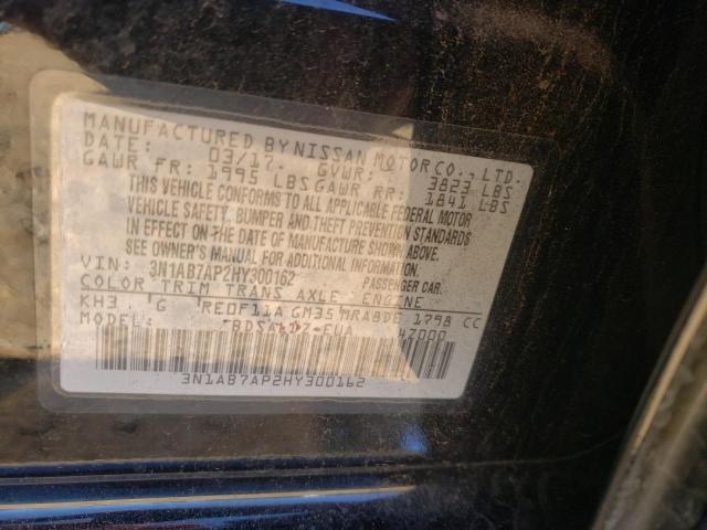 Photo 10 from auction – 2017 NISSAN SENTRA S with VIN 3N1AB7AP2HY300162
