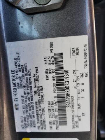 Photo 10 from auction – 2013 FORD FUSION SE with VIN 3FA6P0HR0DR319340