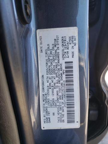 Photo 10 from auction – 2003 TOYOTA 4RUNNER SR with VIN JTEZT14R030010413