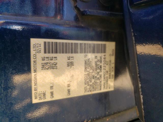 Photo 10 from auction – 2012 NISSAN ALTIMA BAS with VIN 1N4AL2APXCC225084