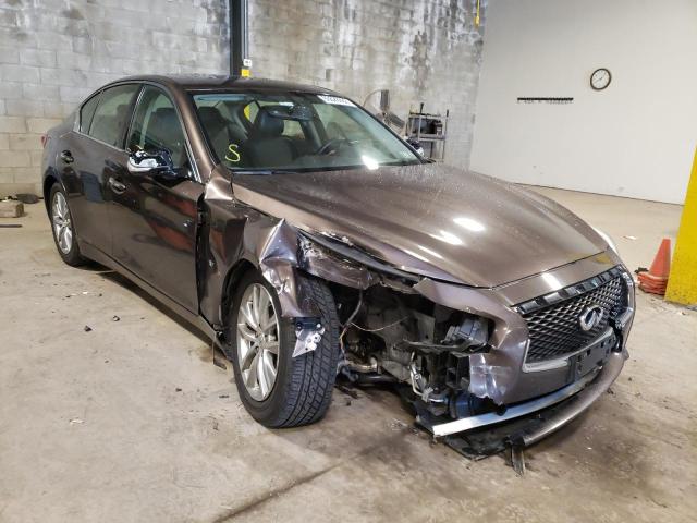 INFINITI Q50 BASE 2015 with VIN JN1BV7AR4FM418369 - Photo from auction