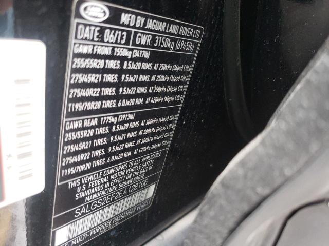 Photo 10 from auction – 2014 LAND ROVER RANGE ROVE with VIN SALGS2EF2EA128106