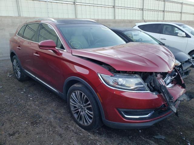LINCOLN MKX RESERV 2016 with VIN 2LMPJ8LR5GBL32335 - Photo from auction