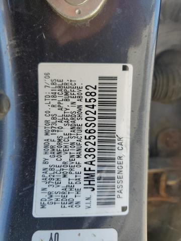 Photo 10 from auction – 2006 HONDA CIVIC HYBR with VIN JHMFA36256S024582