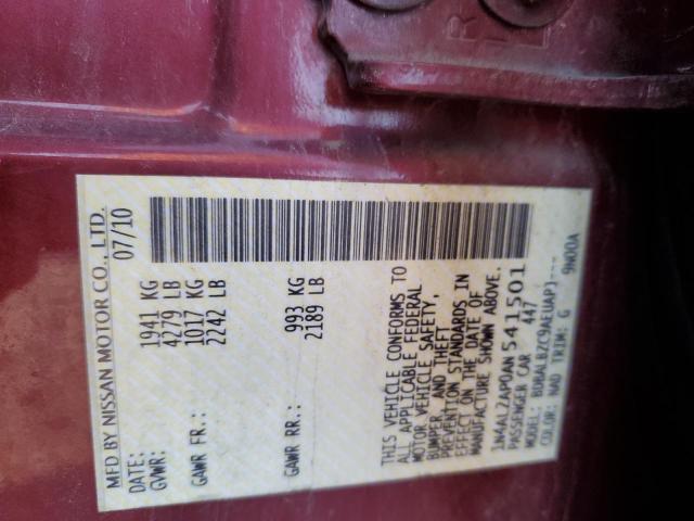 Photo 10 from auction – 2010 NISSAN ALTIMA BAS with VIN 1N4AL2AP0AN541501