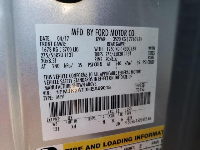 Photo 10 from auction – 2017 FORD EXPEDITION with VIN 1FMJK2AT3HEA69018