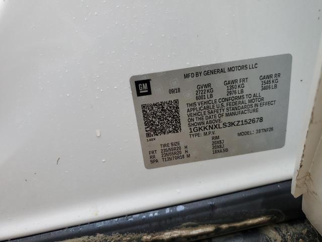 Photo 10 from auction – 2019 GMC ACADIA DEN with VIN 1GKKNXLS3KZ152678