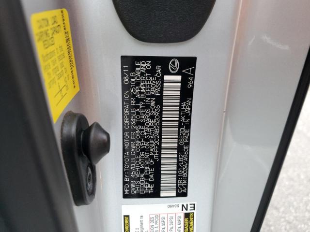 Photo 10 from auction – 2011 LEXUS IS 250 with VIN JTHFF2C24B2520936