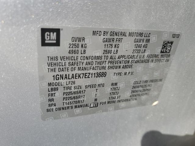 Photo 10 from auction – 2014 CHEVROLET EQUINOX LS with VIN 1GNALAEK7EZ113689