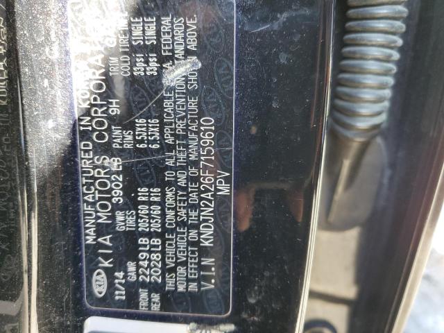 Photo 10 from auction – 2015 KIA SOUL with VIN KNDJN2A26F7159610