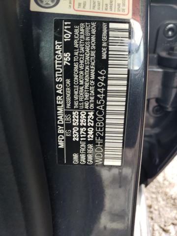 Photo 10 from auction – 2012 MERCEDES-BENZ E 350 BLUE with VIN WDDHF2EB0CA544946