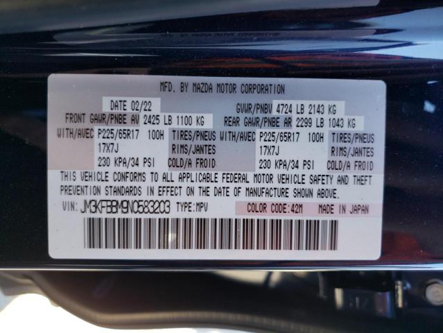 Photo 10 from auction – 2022 MAZDA CX-5 SELEC with VIN JM3KFBBM9N0583203
