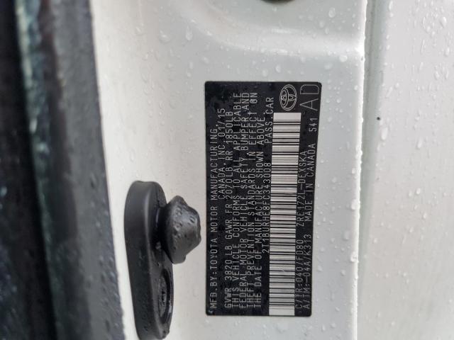 Photo 10 from auction – 2015 TOYOTA COROLLA L with VIN 2T1BURHE8FC343008