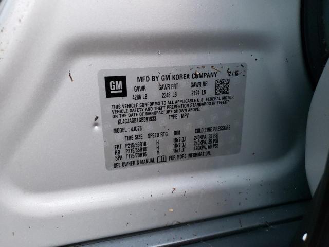 Photo 10 from auction – 2016 BUICK ENCORE with VIN KL4CJASB1GB591933