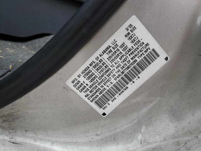 Photo 10 from auction – 2005 HONDA ODYSSEY with VIN 5FNRL38775B076289