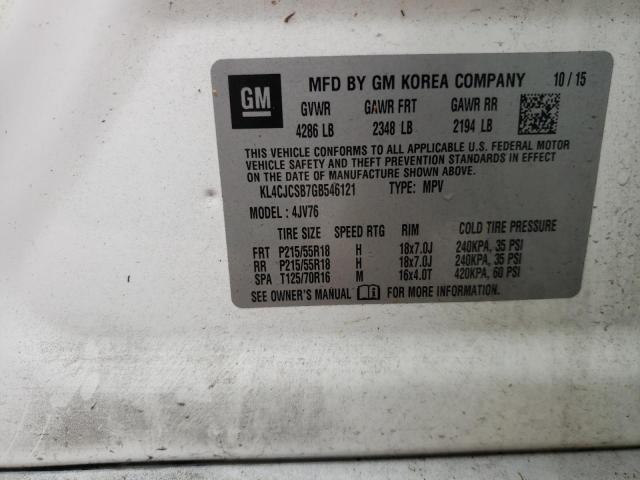 Photo 10 from auction – 2016 BUICK ENCORE with VIN KL4CJCSB7GB546121