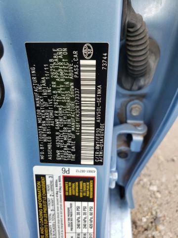 Photo 10 from auction – 2012 TOYOTA CAMRY BASE with VIN 4T4BF1FK3CR173337