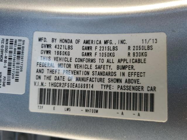 Photo 10 from auction – 2014 HONDA ACCORD SPO with VIN 1HGCR2F50EA089914