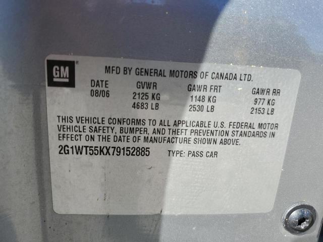 Photo 10 from auction – 2007 CHEVROLET IMPALA LT with VIN 2G1WT55KX79152885