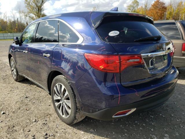 Photo 3 from auction – 2016 ACURA MDX TECHNO with VIN 5FRYD4H4XGB034320