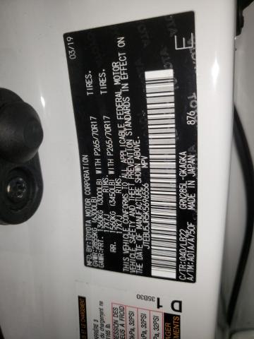 Photo 10 from auction – 2019 TOYOTA 4RUNNER SR with VIN JTEBU5JR5K5696556