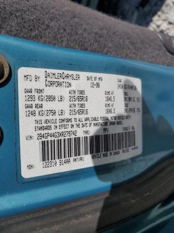 Photo 10 from auction – 1999 DODGE GRAND CARA with VIN 2B4GP44G3XR279742