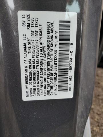 Photo 10 from auction – 2014 HONDA ODYSSEY EX with VIN 5FNRL5H68EB113384