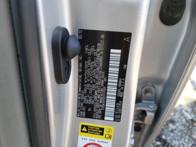 Photo 10 from auction – 2012 TOYOTA HIGHLANDER with VIN 5TDDK3EH3CS157809
