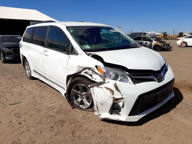 TOYOTA SIENNA LE 2020 with VIN 5TDKZ3DC0LS087615 - Photo from auction