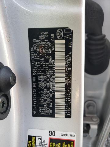 Photo 10 from auction – 2019 TOYOTA COROLLA L with VIN 2T1BURHEXKC138929