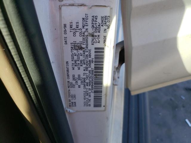 Photo 10 from auction – 1999 TOYOTA 4RUNNER with VIN JT3GM84R9X0038867