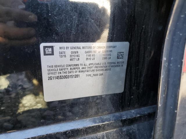Photo 10 from auction – 2016 CHEVROLET IMPALA LTZ with VIN 2G1145S30G9151281