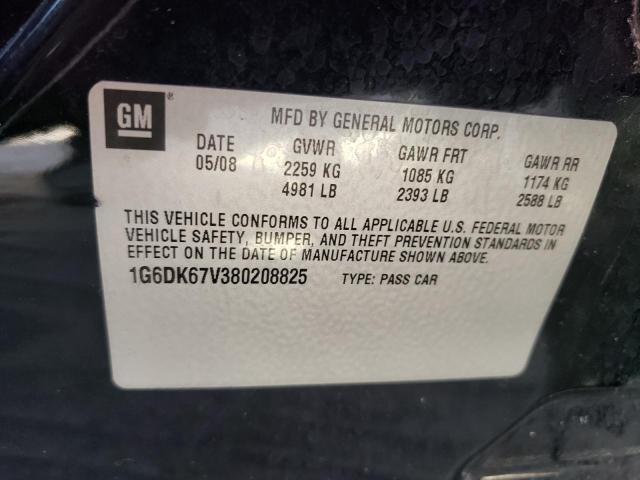 Photo 10 from auction – 2008 CADILLAC STS with VIN 1G6DK67V380208825