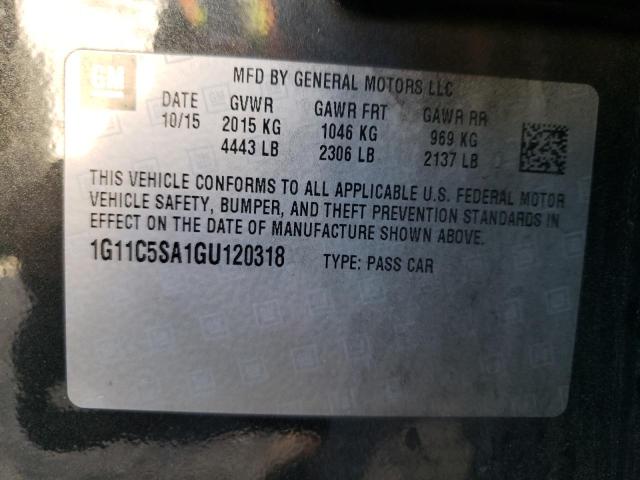 Photo 10 from auction – 2016 CHEVROLET MALIBU LIM with VIN 1G11C5SA1GU120318