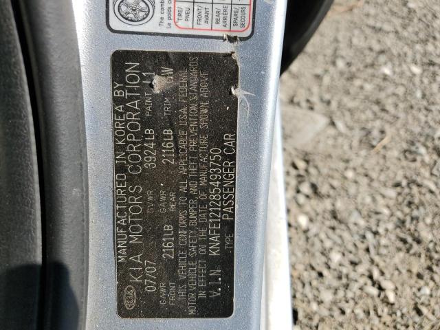 Photo 10 from auction – 2008 KIA SPECTRA EX with VIN KNAFE121285493750