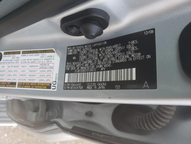 Photo 10 from auction – 2007 LEXUS GX 470 with VIN JTJBT20X070134510