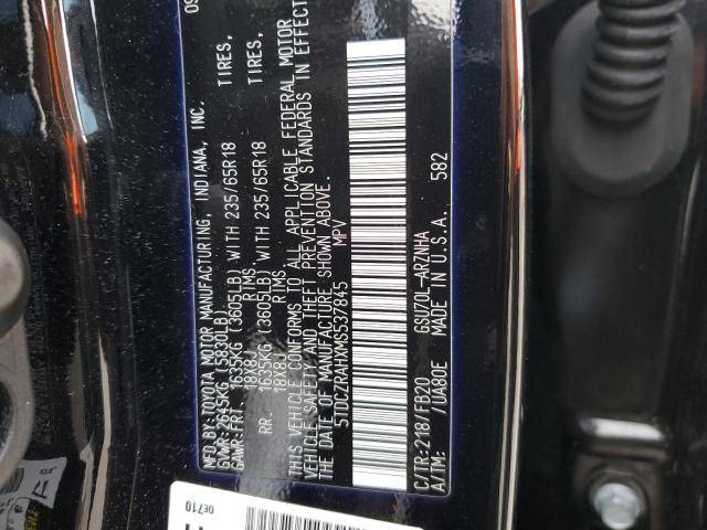 Photo 10 from auction – 2021 TOYOTA HIGHLANDER with VIN 5TDCZRAHXMS537845