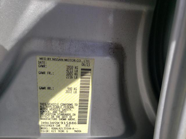 Photo 10 from auction – 2013 NISSAN ALTIMA 2.5 with VIN 1N4AL3AP2DC915886