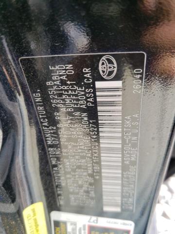 Photo 10 from auction – 2012 TOYOTA CAMRY BASE with VIN 4T1BF1FKXCU145271