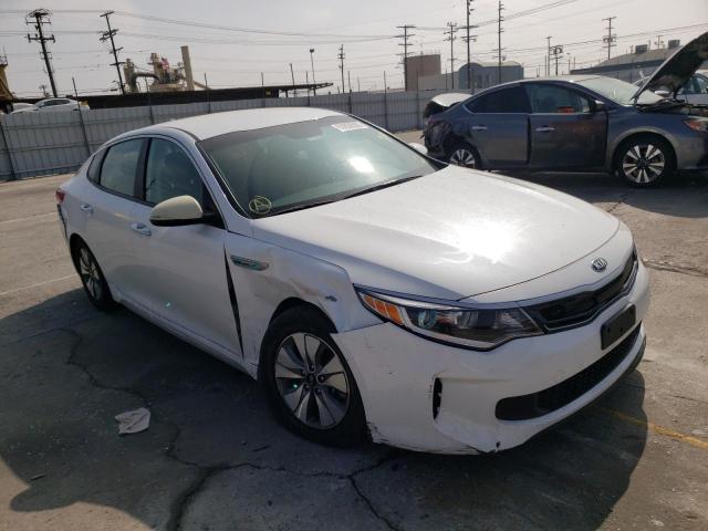 KIA OPTIMA HYB 2017 with VIN KNAGT4LE6H5011293 - Photo from auction