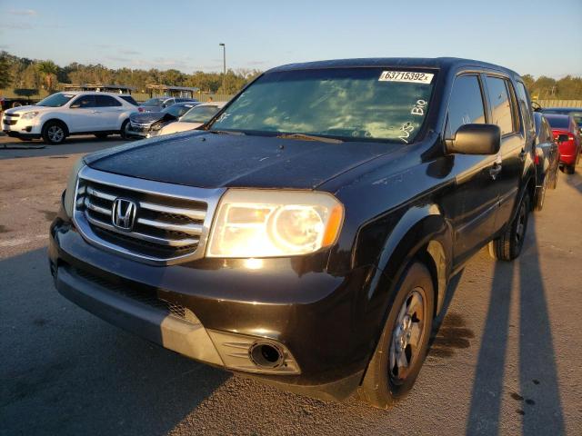 Photo 2 from auction – 2012 HONDA PILOT LX with VIN 5FNYF3H21CB026685