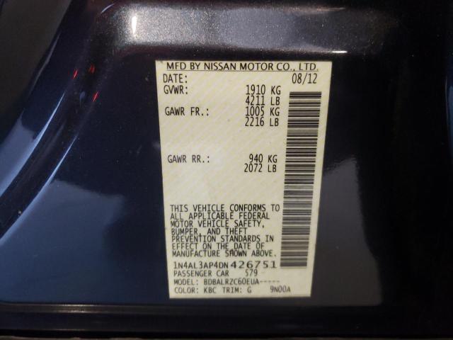 Photo 10 from auction – 2013 NISSAN ALTIMA 2.5 with VIN 1N4AL3AP4DN426751