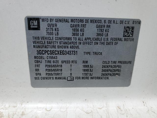 Photo 10 from auction – 2014 CHEVROLET SILVERADO with VIN 3GCPCSECXEG343731