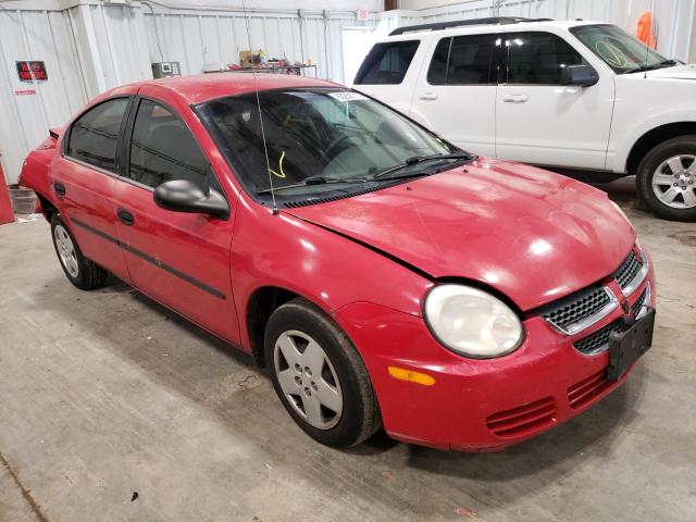 DODGE NEON BASE 2004 with VIN 1B3ES26C84D533744 - Photo from auction